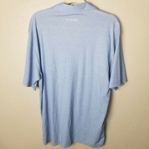 Travis Mathew Polo Performance Polo Shirt Golf Polo Shirt Golf Polo Men L Blue - Picture 10 of 11